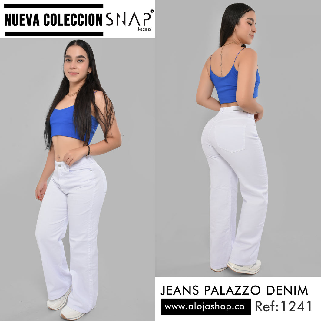 JEANS MUJER PALAZZO BLANCO REF 1241