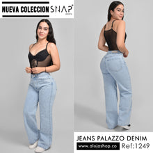 Cargar imagen en el visor de la galería, JEANS MUJER PALAZZO PIEDRAS REF 1249
