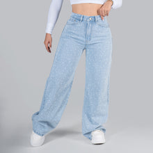 Cargar imagen en el visor de la galería, JEANS MUJER PALAZZO PIEDRAS REF 1249
