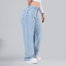 Cargar imagen en el visor de la galería, JEANS MUJER PALAZZO PIEDRAS REF 1249
